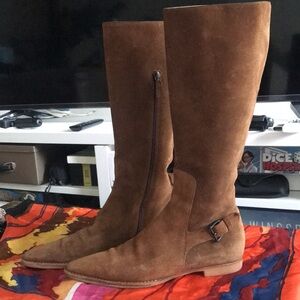 Gucci leather brown boots